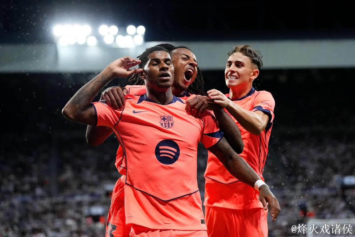 拉什福德梅开二度+惊艳世界波 巴萨2-1险胜纽卡获欧冠首胜